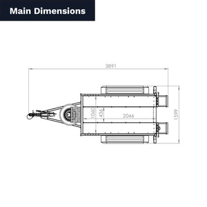 Micro digger trailer dimensions chart