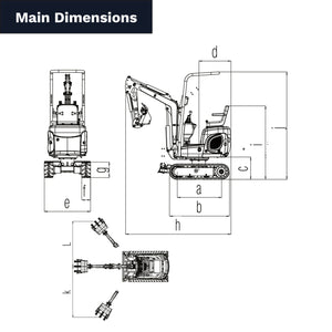 xn12-8 micro digger dimensions sheet