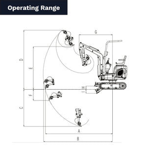 xn12-8 micro digger operating range chart